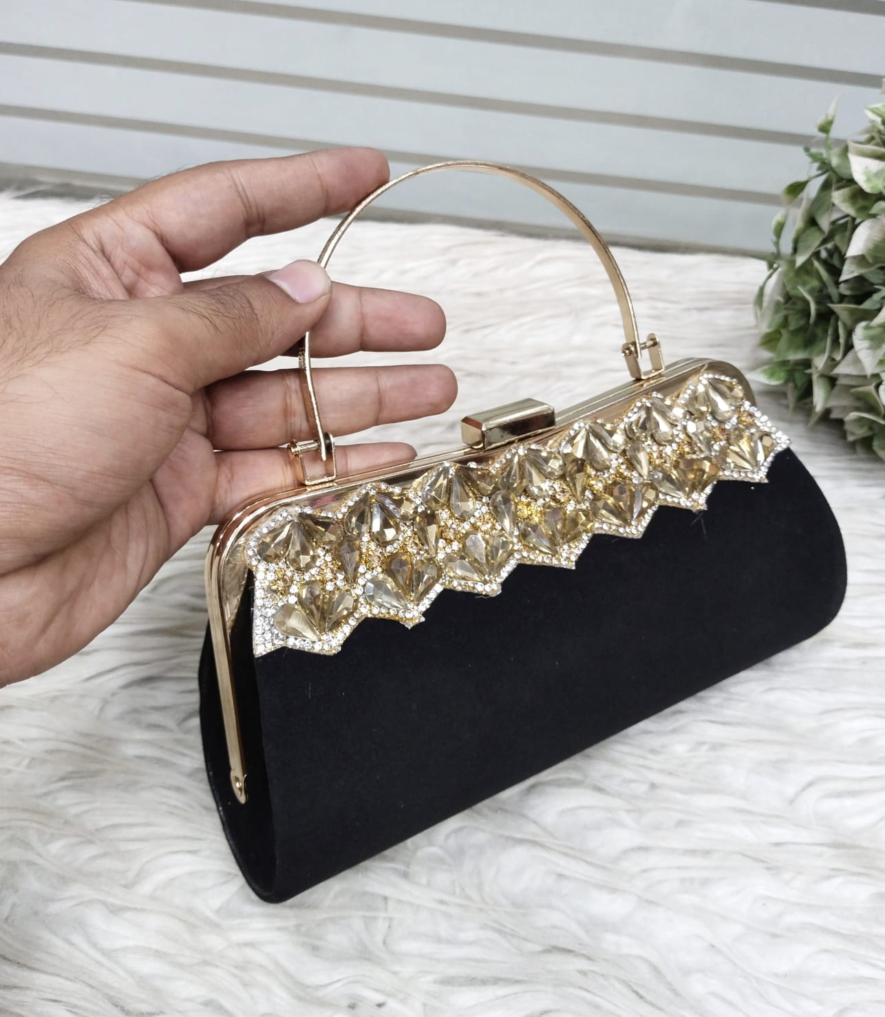 High Quality Metal Clutch for Girls